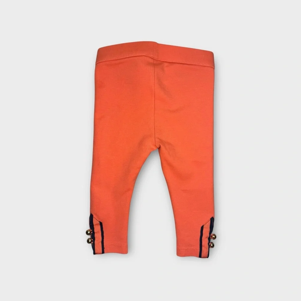 Janie and Jack Coral Button Cuff Ponte Pants